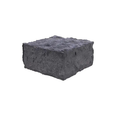 Paalmutst beton Granietmotief zonder uitsparing Antraciet 12x12cm