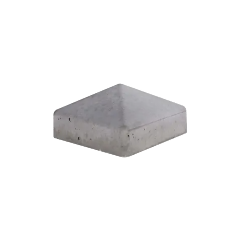 Paalmutst beton zonder uitsparing Stamp Stampgrijs (kleur) * 11.5x11.5cm