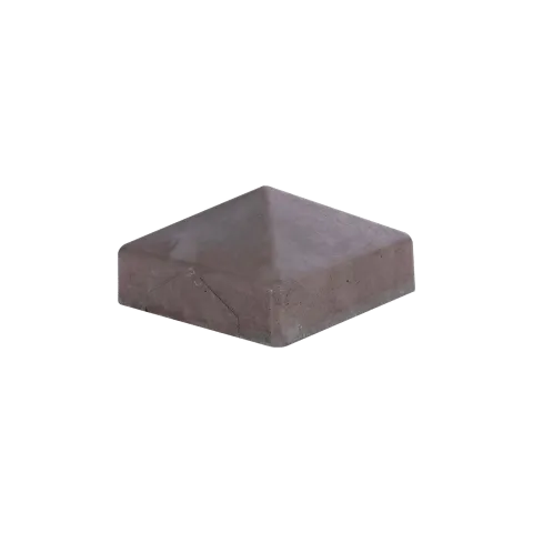 Paalmutst beton zonder uitsparing Taupe 11.5x11.5cm