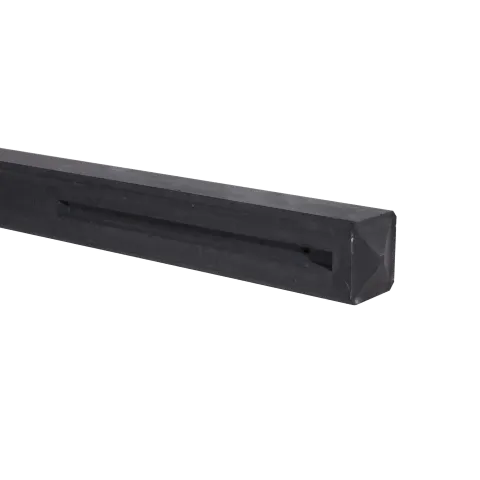 Tuinhek Eindpaal Antraciet met sponning 57cm Hugo 120x13x13cm