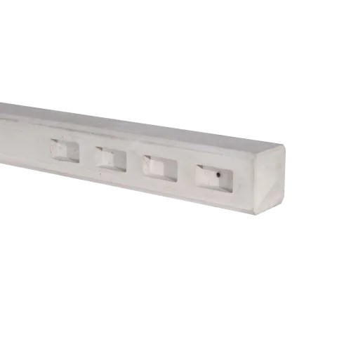 Tuinhek Eindpaal Wit Evi 120x13x13cm