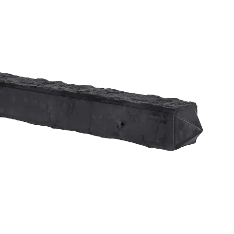 Betonpaal Punt granietmotief Antraciet 10x10x275cm eind sponning 74cm met diamantkop