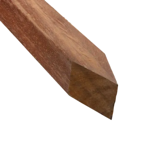 Hardhout Tuinpaal 68x68x2500 geschaafd | glad