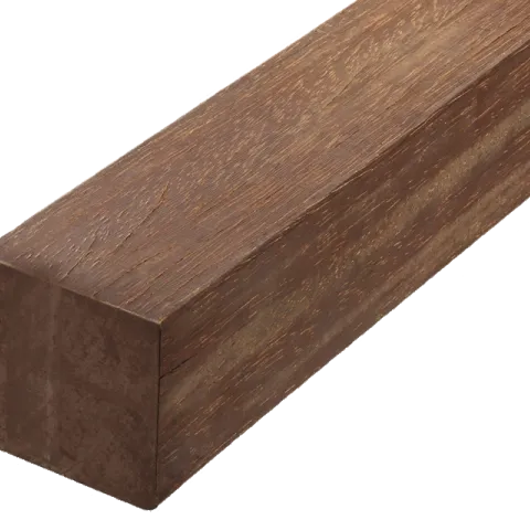 Hardhout Tuinpaal 68x68x3050 geschaafd | glad