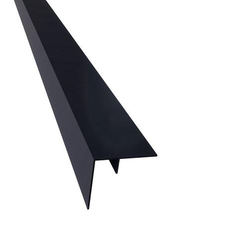 Aluminium Inviso Wall F-profiel | Antraciet