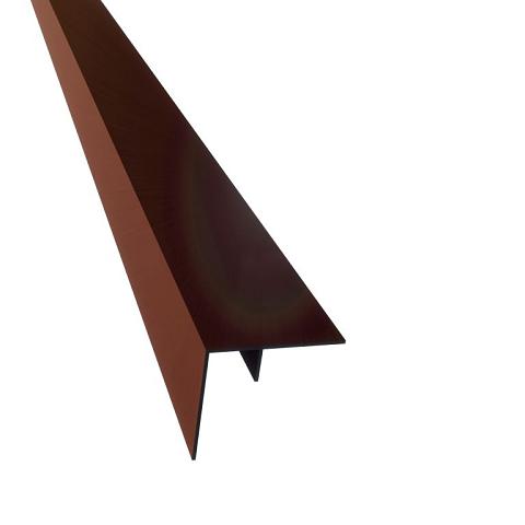 Aluminium Inviso Wall F-profiel | Dark Brown