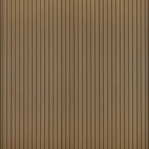 Comfort Composiet Schutting - Rhombus Teak - Verticaal