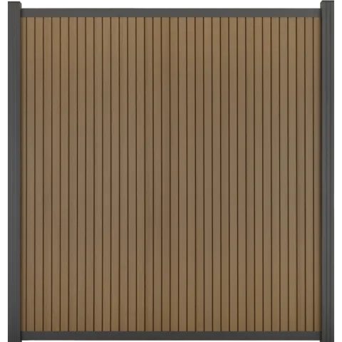 Composiet Schutting - Rhombus Teak - Verticaal