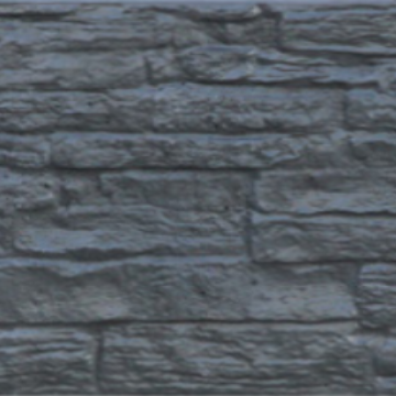 Dubbele Betonplaat Nostalgie motief | Antraciet 184x36x4.8cm