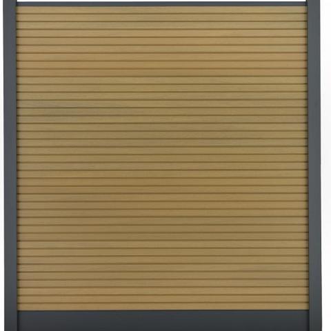 Composiet Premium Tuinscherm - Rhombus Teak - Horizontaal