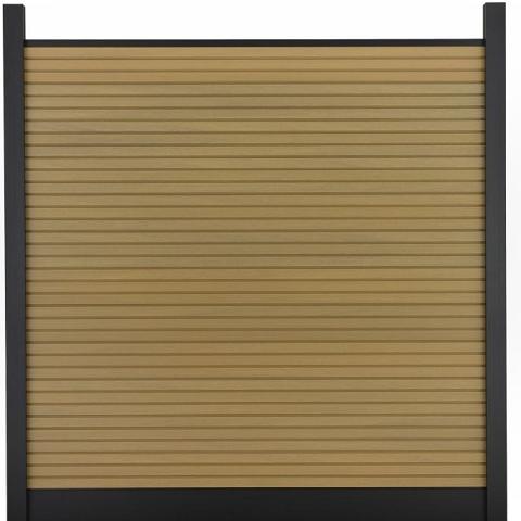 Composiet Premium Tuinscherm - Rhombus Teak - Horizontaal