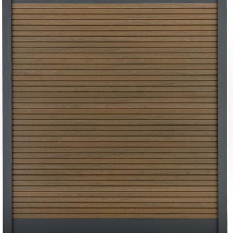 Composiet Premium Tuinscherm - Rhombus Tropical Brown - Horizontaal