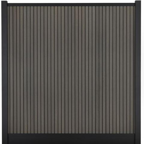 Composiet Premium Tuinscherm - Rhombus Walnut - Verticaal