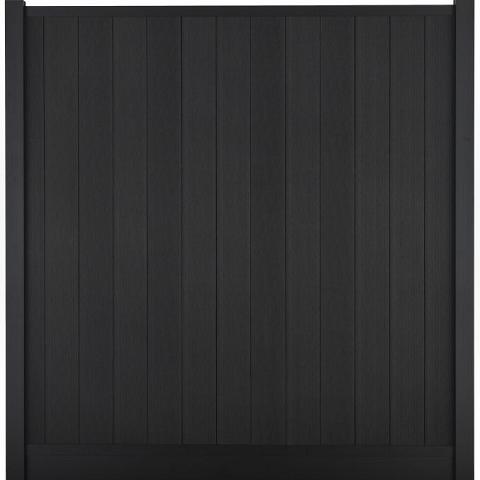Composiet Premium Tuinscherm - Natural Solid Black - Verticaal
