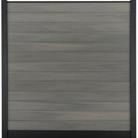 Composiet Premium Tuinscherm - Natural Light Grey - Horizontaal