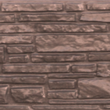 Dubbele Betonplaat Donau motief dubbelzijdig Bruin 184x36x3.6cm