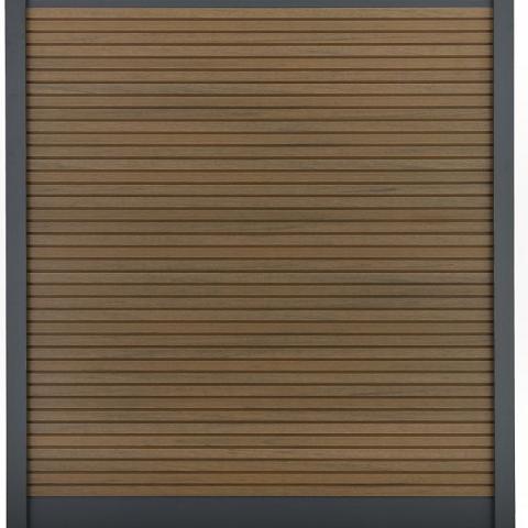 Composiet Premium Tuinscherm - Rhombus Tropical Brown - Horizontaal