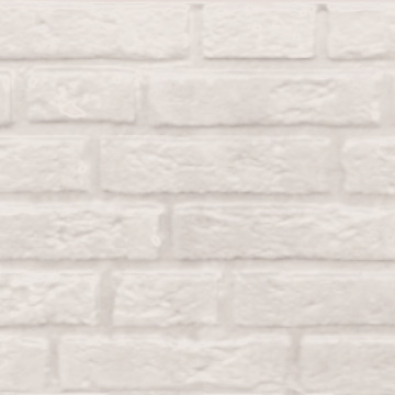 Dubbele Betonplaat Baksteenmotief dubbelzijdig Wit 184x36x4,8cm