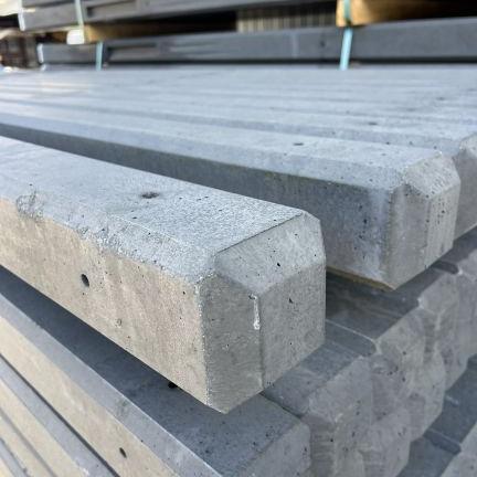 ACTIE Betonpaal Kegelkop | Glad Antraciet 10x10x275cm | Tussenpaal