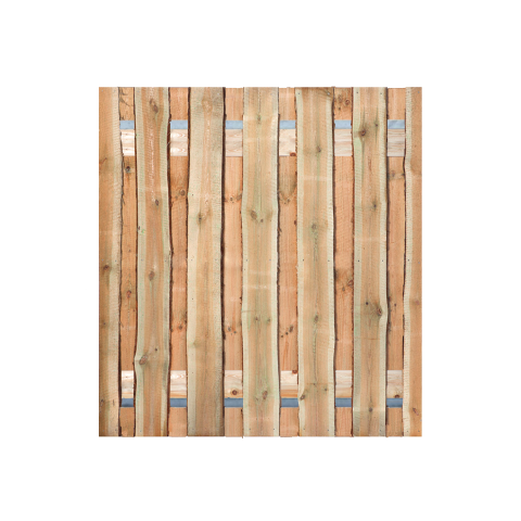 Grenen Schaaldelen Tuinpoort 180x195 cm | Stalen frame met slotkast | Verstelbaar