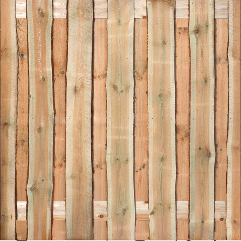 Tuinscherm Grenen | Verticaal | Recht