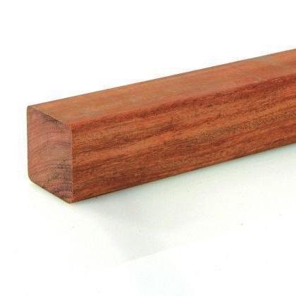 Hardhout Tuinpaal 88x88mm geschaafd | glad
