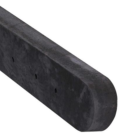 Hout-Beton schuttingpaal Stampbeton Antraciet 10x10x280 cm | sponning 26 cm