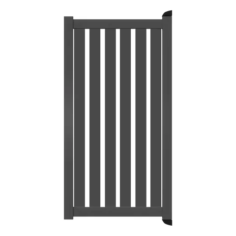 Aluminium Tuinpoort | 97x90cm | Sight 100 - Antraciet | Verticaal | Antraciet aluminium frame