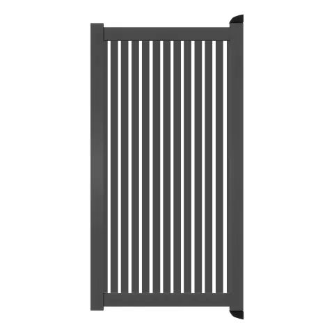 Aluminium Tuinpoort | 97x90cm | Sight 50 - Antraciet | Verticaal | Antraciet aluminium frame