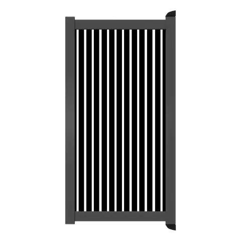 Aluminium Tuinpoort | Maatwerk t/m 97x90cm | Sight 50 - Black | Verticaal | Antraciet aluminium fram