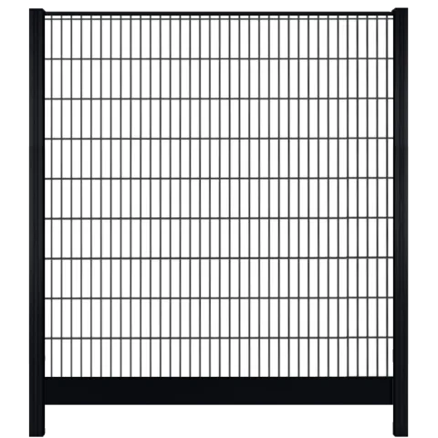 Aluminium dubbelstaafmat Trellis | 178cm | Zwart