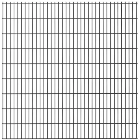 Aluminium dubbelstaafmat Trellis | 178cm | Antraciet