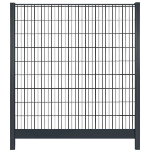 Aluminium dubbelstaafmat Trellis | 178cm | Antraciet