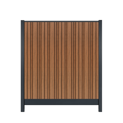 Composiet Premium Tuinscherm - Barcode Stripe - Verticaal