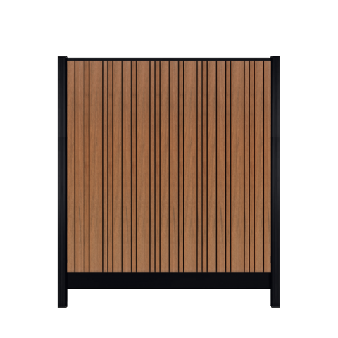 Composiet Premium Tuinscherm - Barcode Stripe - Verticaal