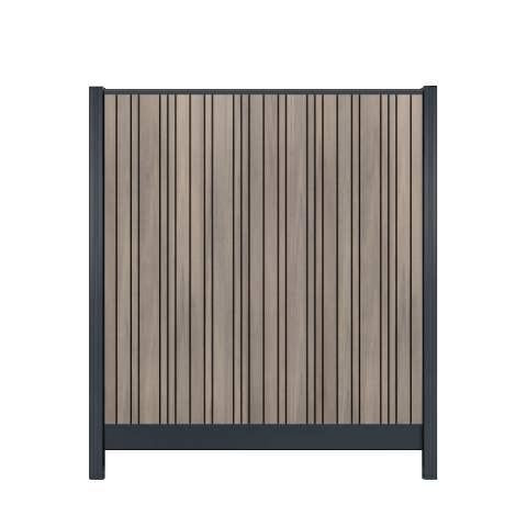 Composiet Premium Tuinscherm - Barcode Shade - Verticaal