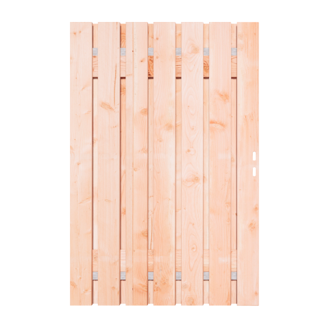 Douglas Tuinpoort 120x195 cm | Stalen frame met slotkast | Verstelbaar | 16x140 mm