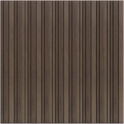 Composiet Premium Tuinscherm - Barcode Dark Brown - Verticaal