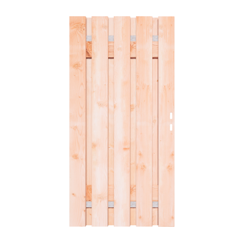 Douglas Tuinpoort | Stalen frame met slotkast | 16x140 mm planken