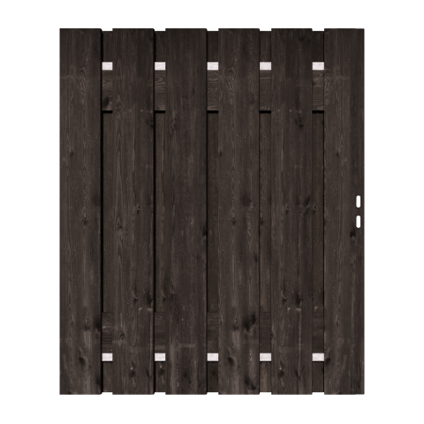 Zwart Douglas XL Tuinpoort 130x195 cm | Stalen frame met slotkast | Verstelbaar