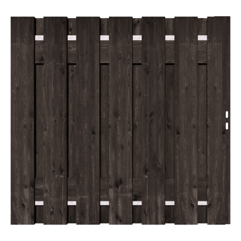 Zwart Douglas XL Tuinpoort 170x195 cm | Stalen frame met slotkast | Verstelbaar