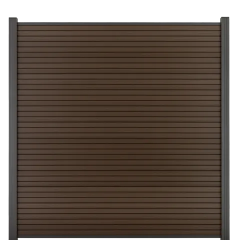 Comfort Composiet Schutting - Rhombus Dark Brown - Horizontaal