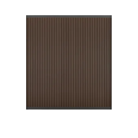 Comfort Composiet Schutting - Rhombus Dark Brown - Verticaal