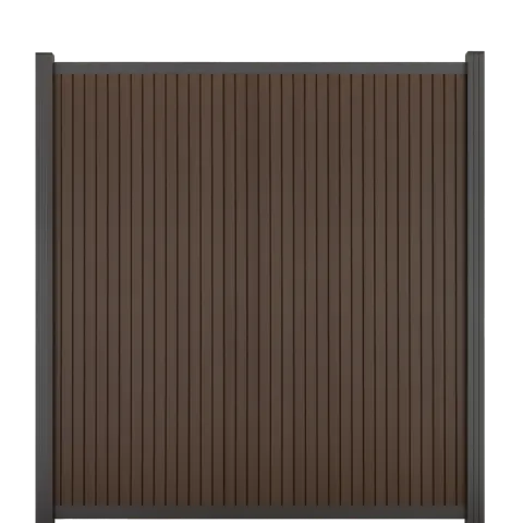 Comfort Composiet Schutting - Rhombus Dark Brown - Verticaal