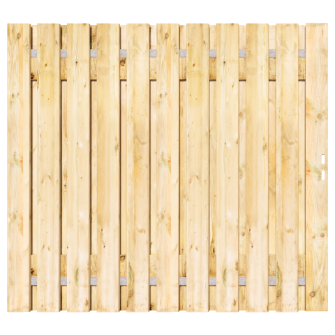 Grenen Tuinpoort 200x195 cm | Stalen frame met slotkast | Verstelbaar | 17x140 mm