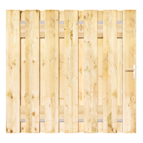 Grenen XL Tuinpoort 180x195 cm | Stalen frame met slotkast | Verstelbaar | 18x195 mm