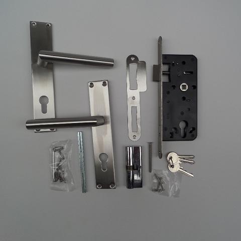 Slotset | Stalen frame zonder slotkast | RVS