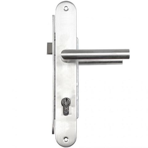 Slotset Dubbele poort | Stalen frame met slotkast | RVS