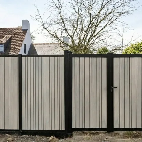 Composiet Premium Tuinscherm - Barcode Shade - Verticaal