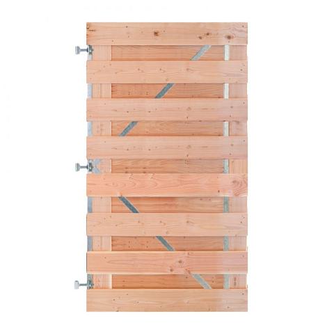 Douglas Horizontale Tuinpoort 100x180 cm | geschaafd 16x140 mm | 17-planks model